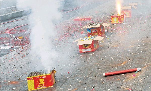 一掛鞭炮帶走多少清新空氣？